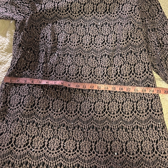 Jessica Howard Black Lace Long Sleeve Dress - Picture 4 of 7